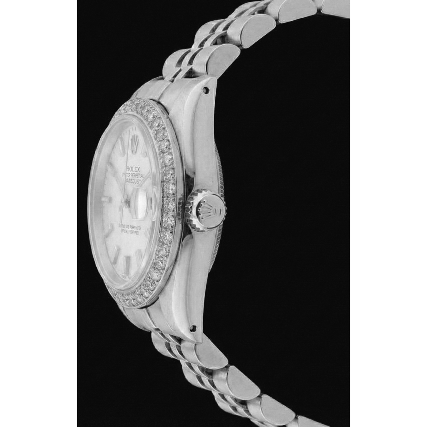 Ss Jubilee Bracelet Rolex Women Watch Stick Dial Diamond Bezel