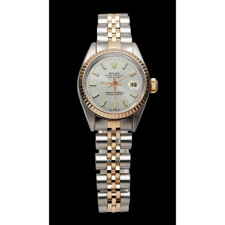 Jubilee Rolex Date Just White Datejust Lady Watch