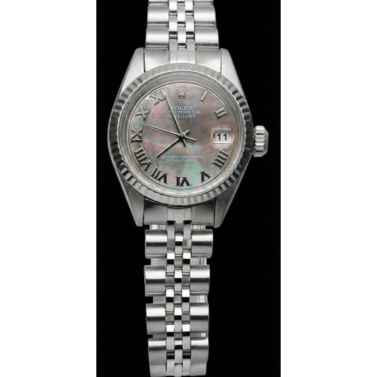 Stainless Steel Jubilee Rolex Gray Roman Dial Rolex Watch