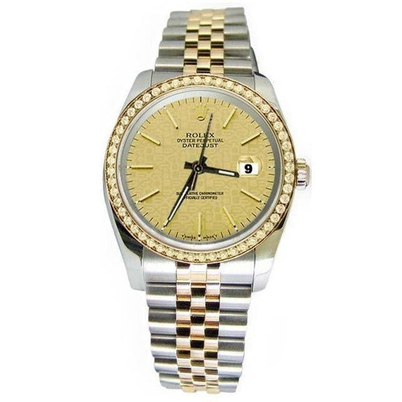 Bezel Rolex Datejust Watch Steel & Gold Jubile