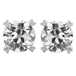 Brilliant Diamond Drop Earrings 6 ct G/VS1 – 14K White Gold