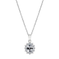Brilliant Diamond Old Mine Cut Pendant 2 ct – 14K White Gold