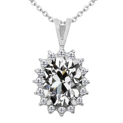 Handcrafted 5.50-ct Fine Diamond Drop Pendant