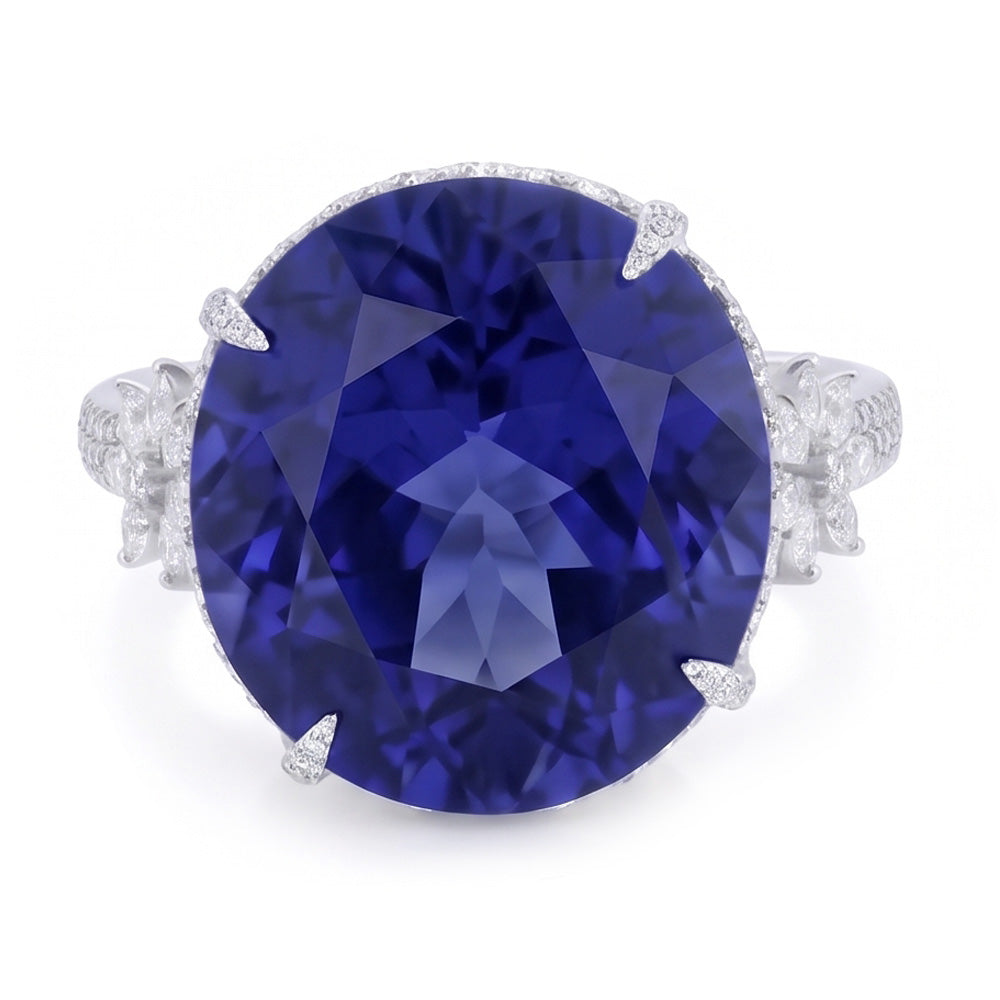 Tanzanite Cocktail Ring For Women