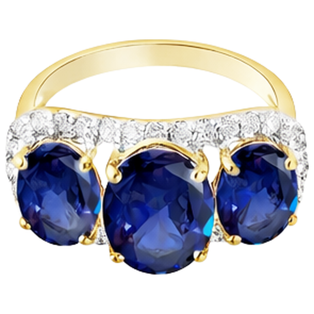 Tanzanite Oval And Round Natural Earth Mined Diamond ( Not Lab Grown ) s 6 Carat Anniversary Ring Jewelry