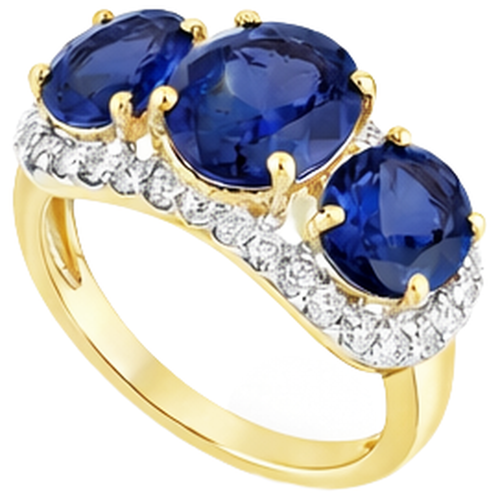 Tanzanite Oval And Round Natural Earth Mined Diamond ( Not Lab Grown ) s 6 Carat Anniversary Ring Jewelry