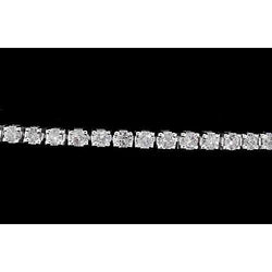 Tennis Bracelet Lab Grown Diamond 8 Carats Prong Women White Gold Jewelry 14K