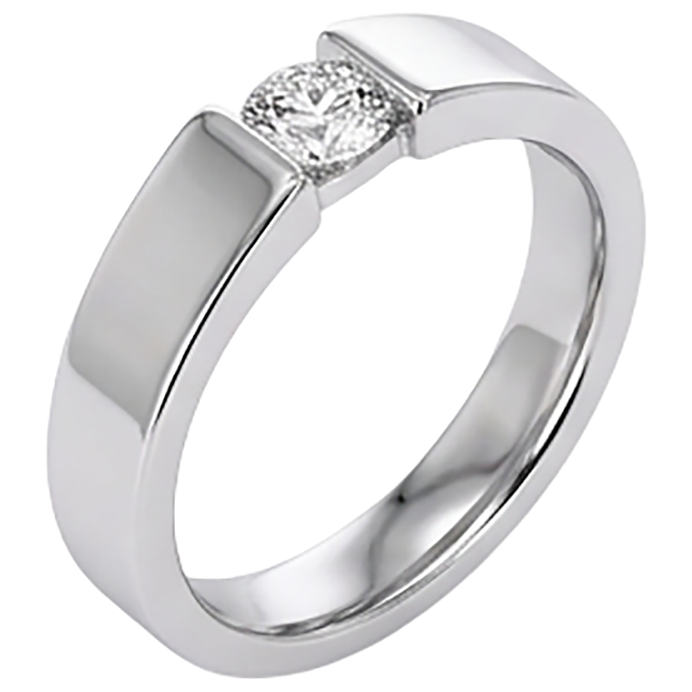 Tension Set Natural Earth Mined Diamond ( Not Lab Grown ) Men's Ring 1 Carat Jewelry