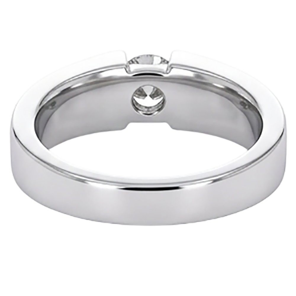 Tension Set Natural Earth Mined Diamond ( Not Lab Grown ) Men's Ring 1 Carat Jewelry