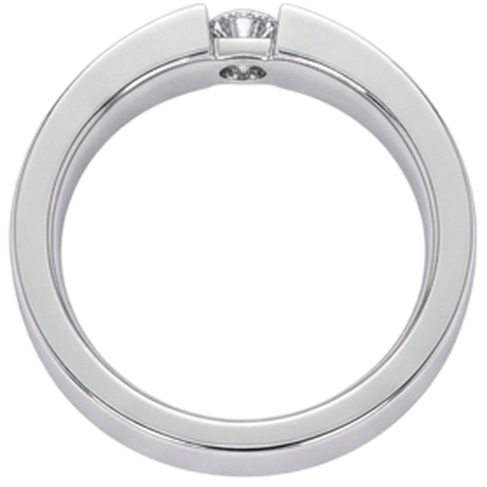Tension Set Round Natural Earth Mined Diamond ( Not Lab Grown ) Promise Men's Ring 0.50 Carats Jewelry