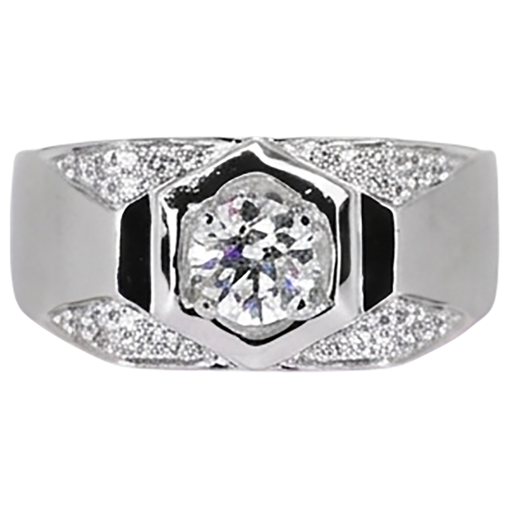 Thick Shank Men's Anniversary Band Round Natural Earth Mined Diamond ( Not Lab Grown ) 1.75 Carats