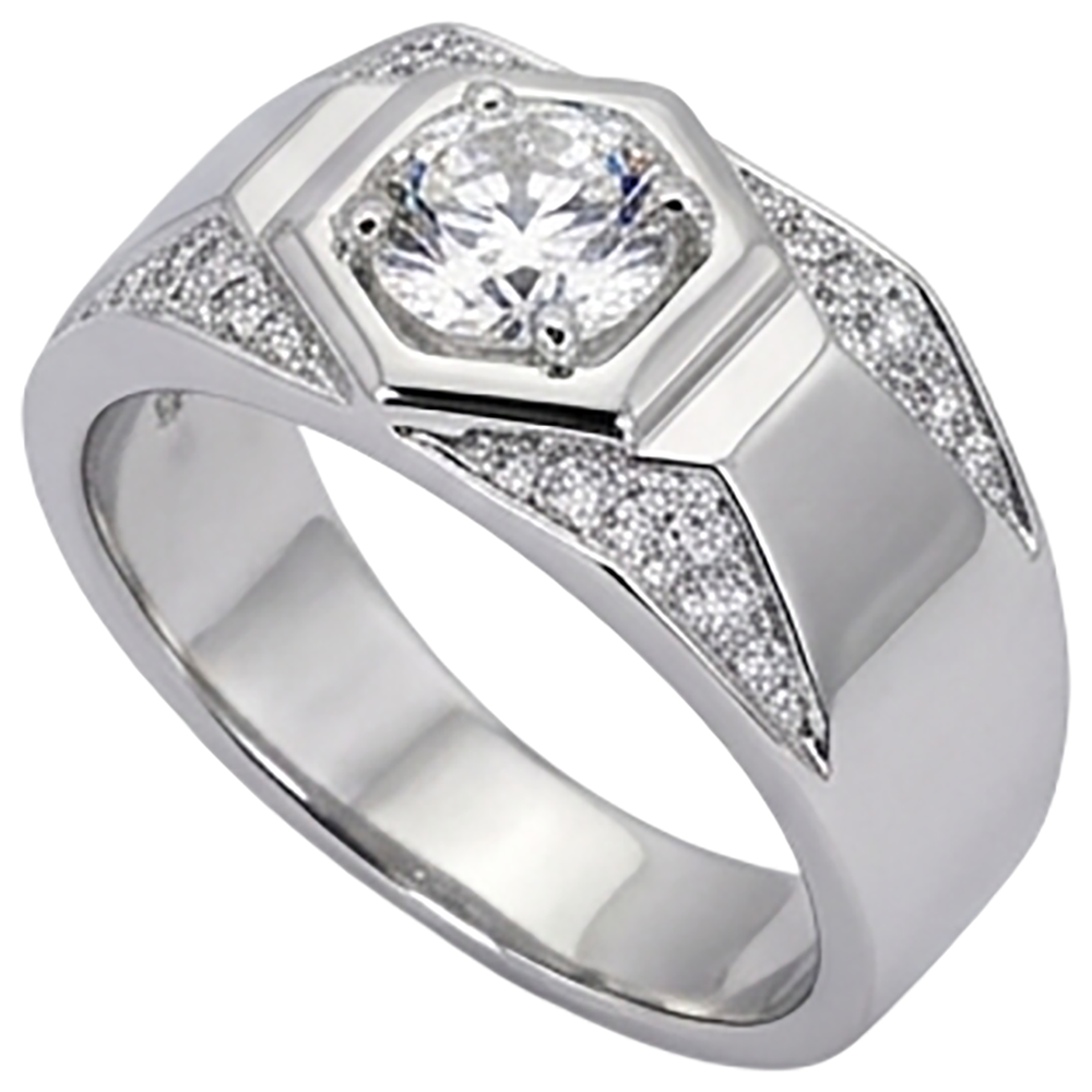 Thick Shank Men's Anniversary Band Round Natural Earth Mined Diamond ( Not Lab Grown ) 1.75 Carats