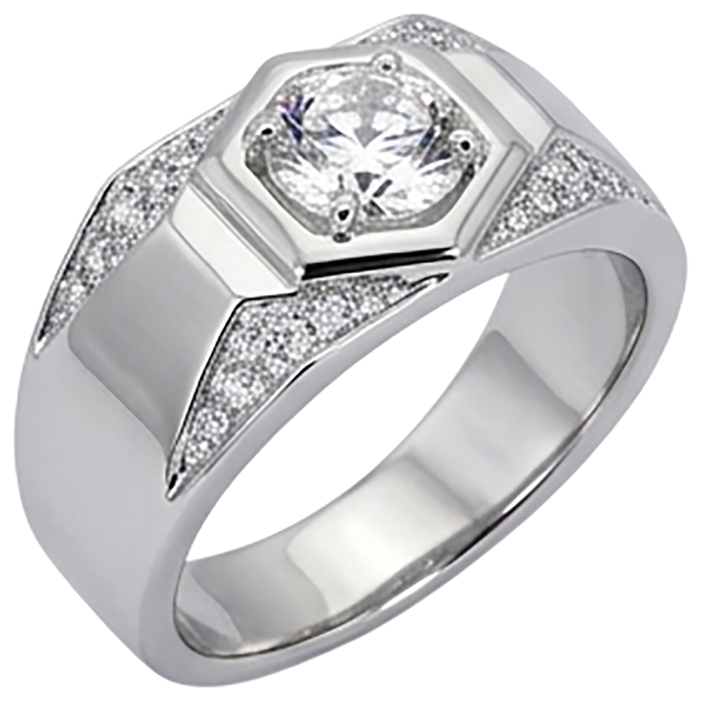 Thick Shank Men's Anniversary Band Round Natural Earth Mined Diamond ( Not Lab Grown ) 1.75 Carats