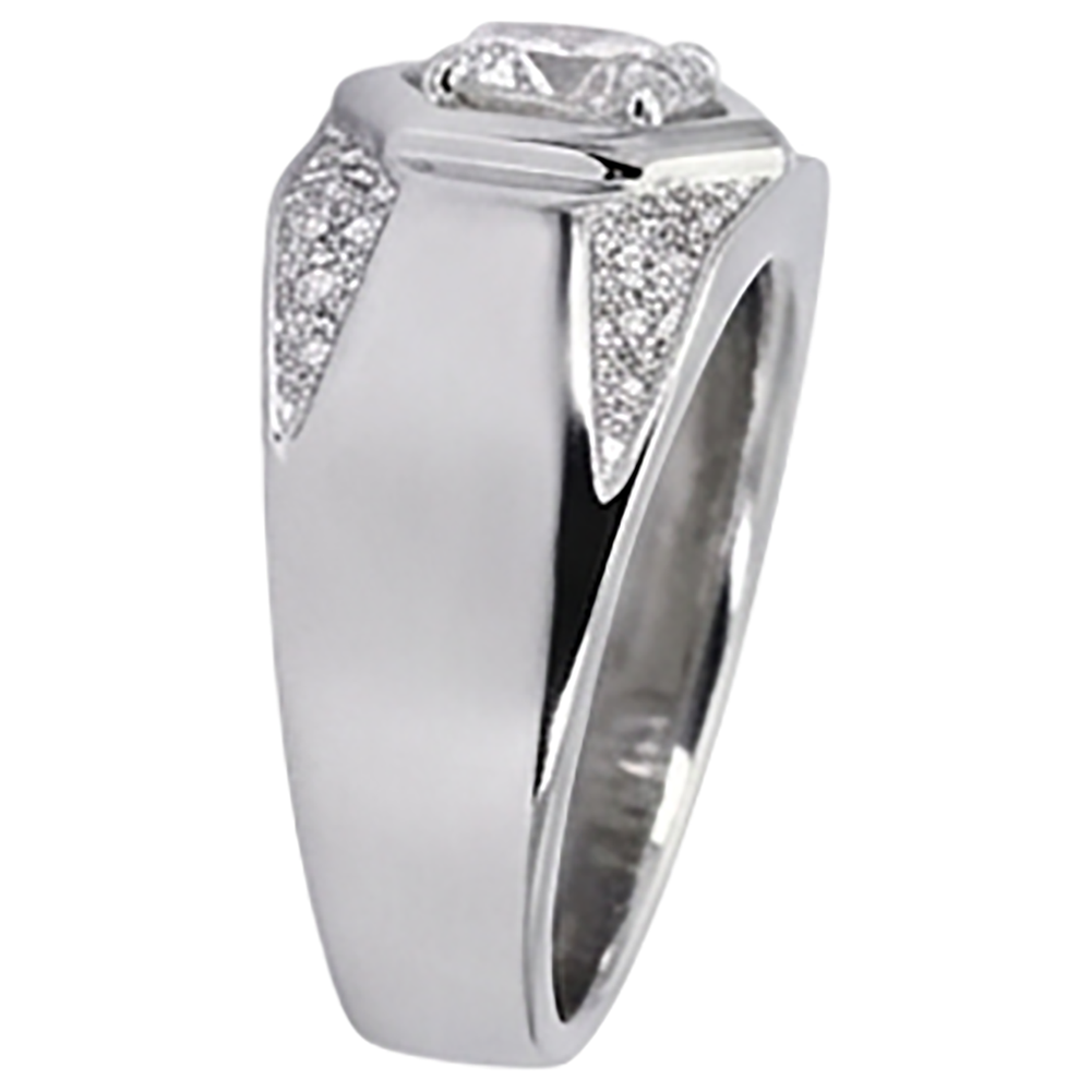 Thick Shank Men's Anniversary Band Round Natural Earth Mined Diamond ( Not Lab Grown ) 1.75 Carats