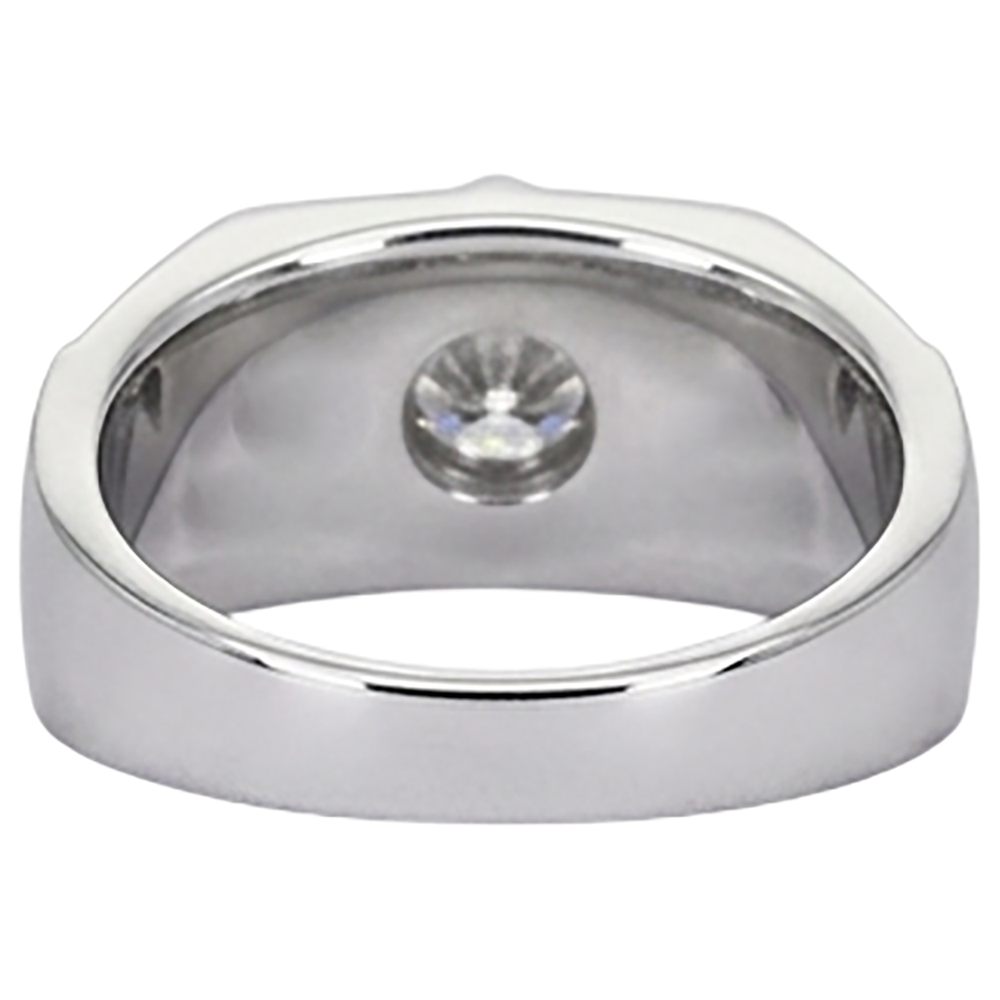 Thick Shank Men's Anniversary Band Round Natural Earth Mined Diamond ( Not Lab Grown ) 1.75 Carats