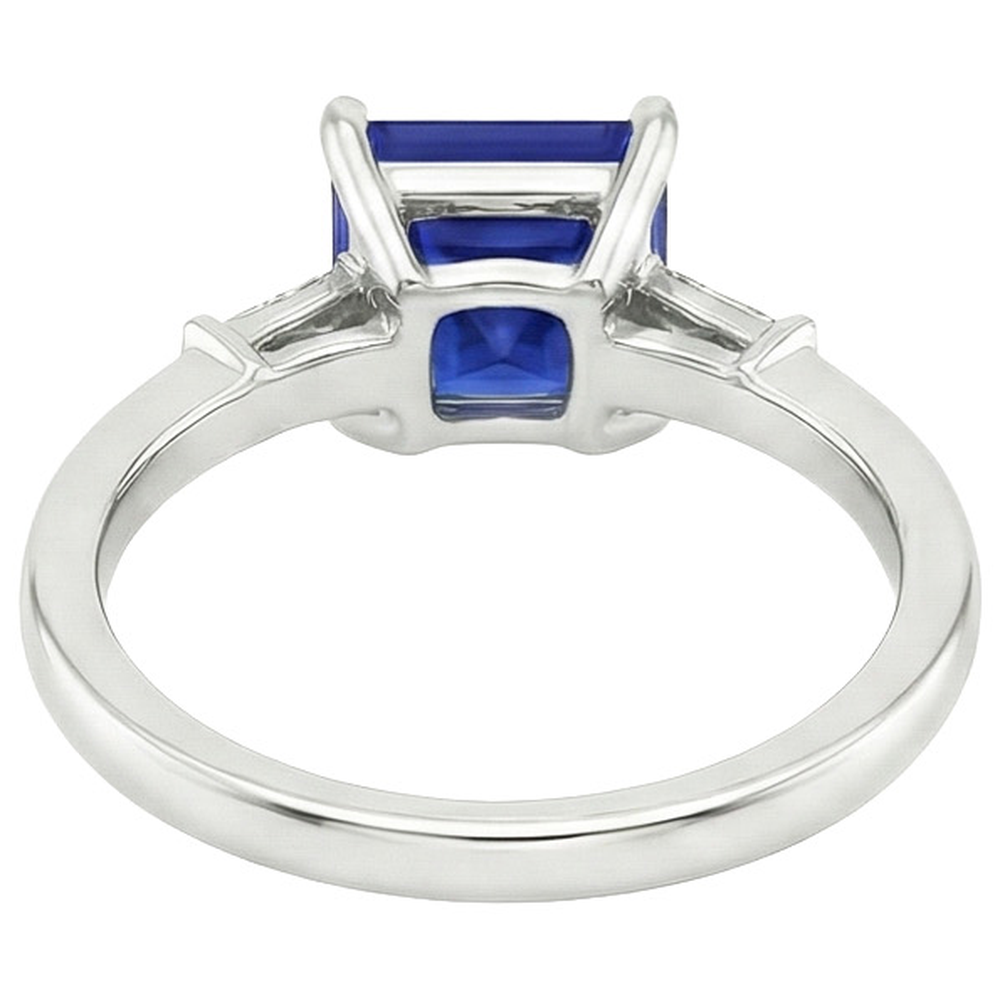 natural princess sapphire 5.25ct ring side angle