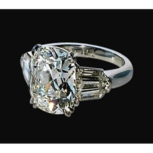 Three Stone Natural Diamond Anniversary Ring 1.65 Carat White Gold Jewelry