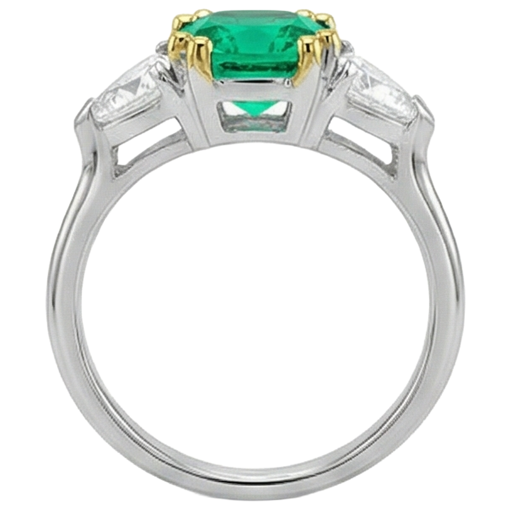 Fine Precious Stone Ring 1 ct – back view