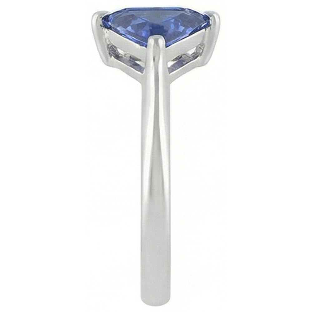 Trillion Cut Sapphire Gemstone Ring 2 Carats Ladies Jewelry Gold