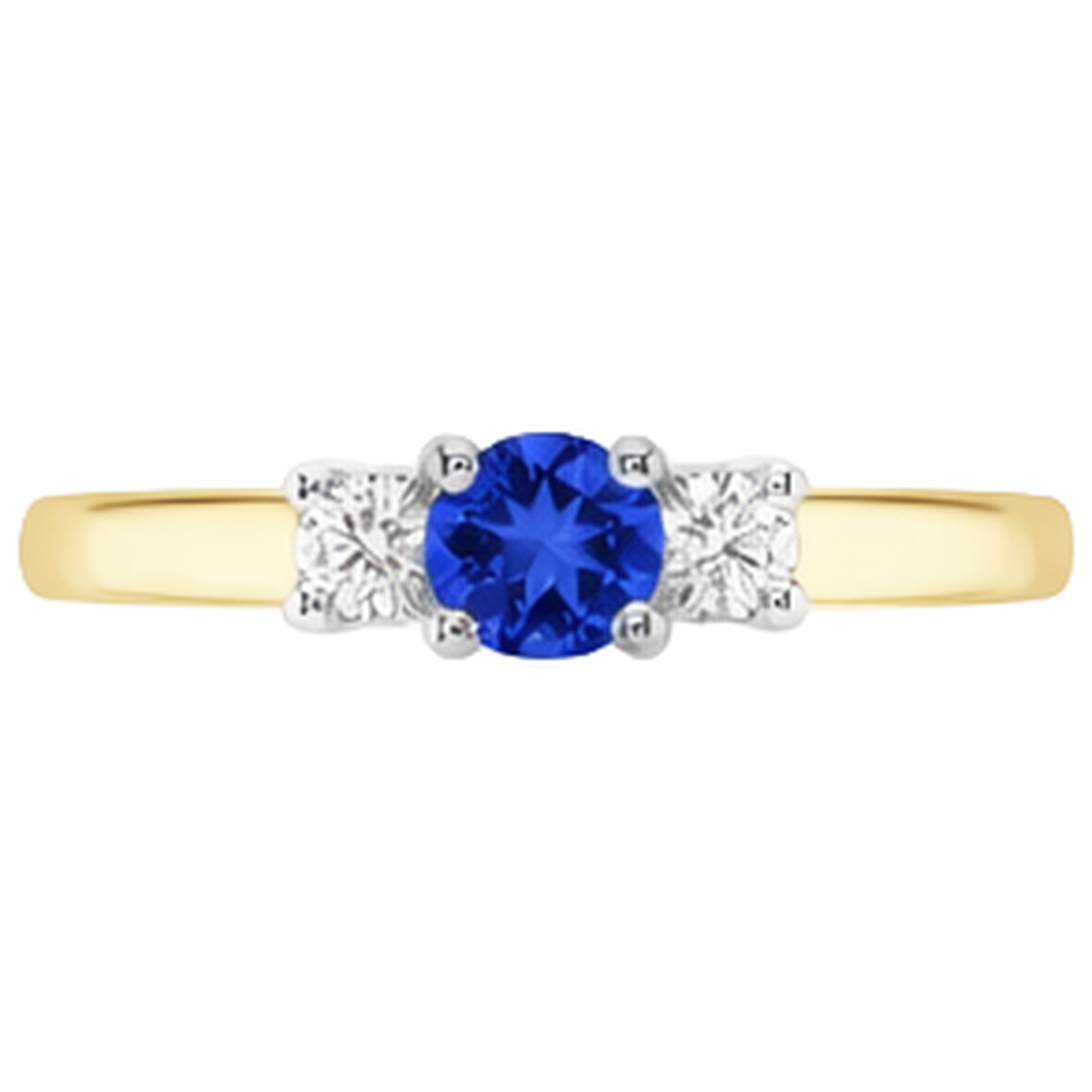 Premium Precious Stone Ring 1 ct – front view