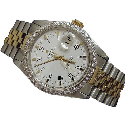 Men Watch Diamond Bezel Dial