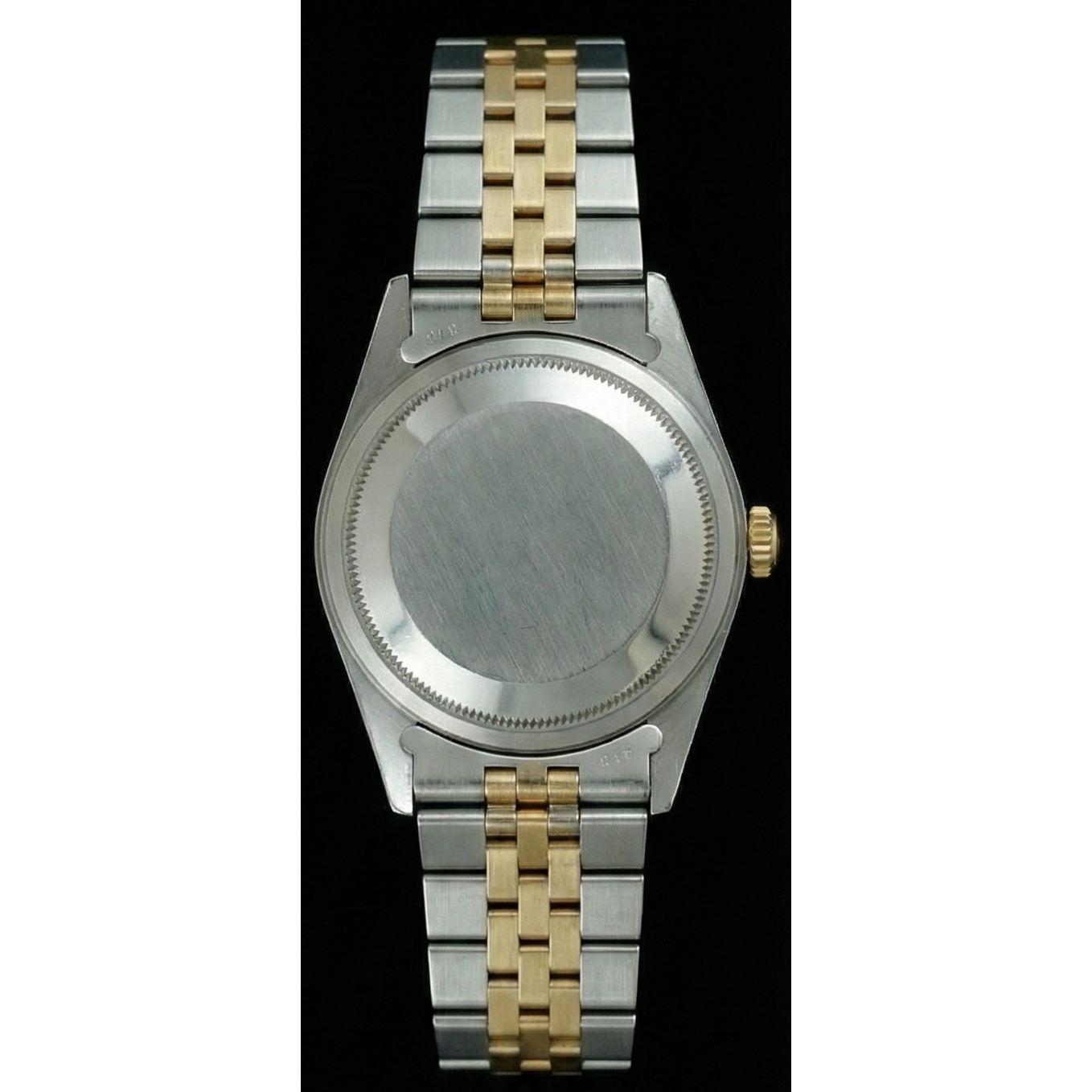 Two Tone Fluted Bezel Datejust Lady Watch Blue Roman Dial Rolex