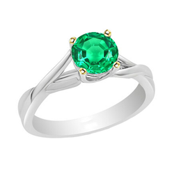 Handcrafted Fine Emerald Gemstone Ring 2 ct | HarryChadEnt