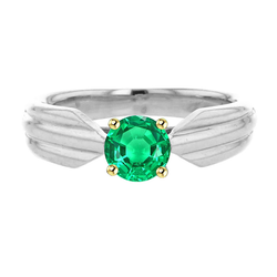 Brilliant GIA Certified Colombian Emerald Gemstone Ring – 1 ct