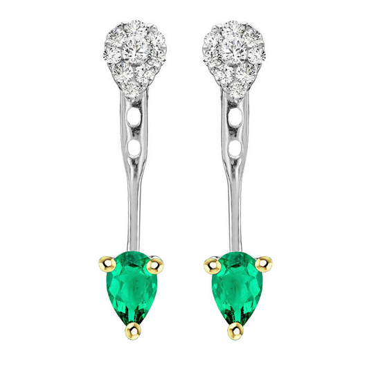 Luxurious Colombian Emerald Gemstone Earring 1 ct – main view