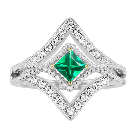Custom Emerald Precious Stone Ring 1 ct – main view