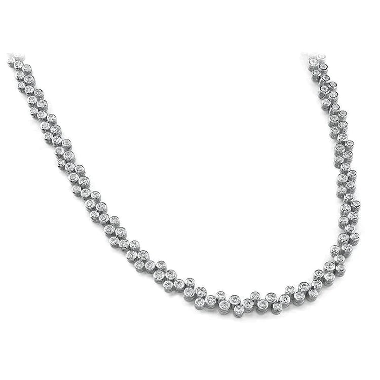 VVS Genuine Diamond Bezel Set Tennis Chain