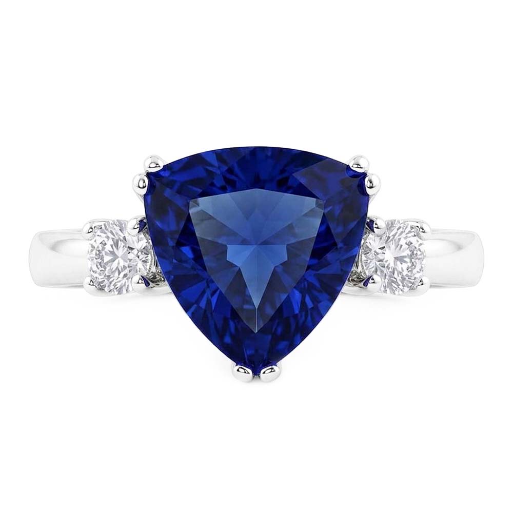 Velvety Blue Sapphire Ring Women's Jewelry