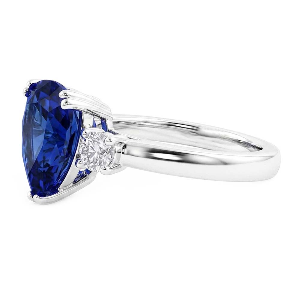 Velvety Blue Sapphire Ring Women's Jewelry