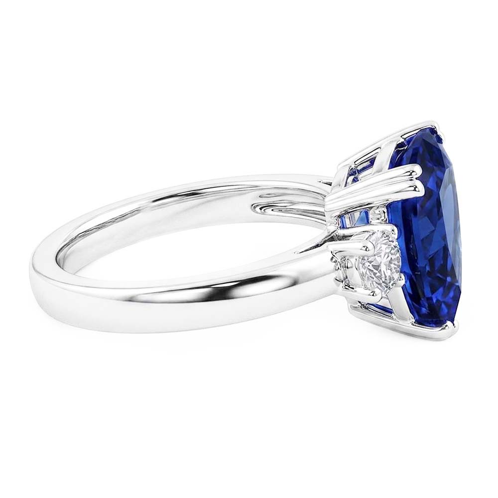Velvety Blue Sapphire Ring Women's Jewelry