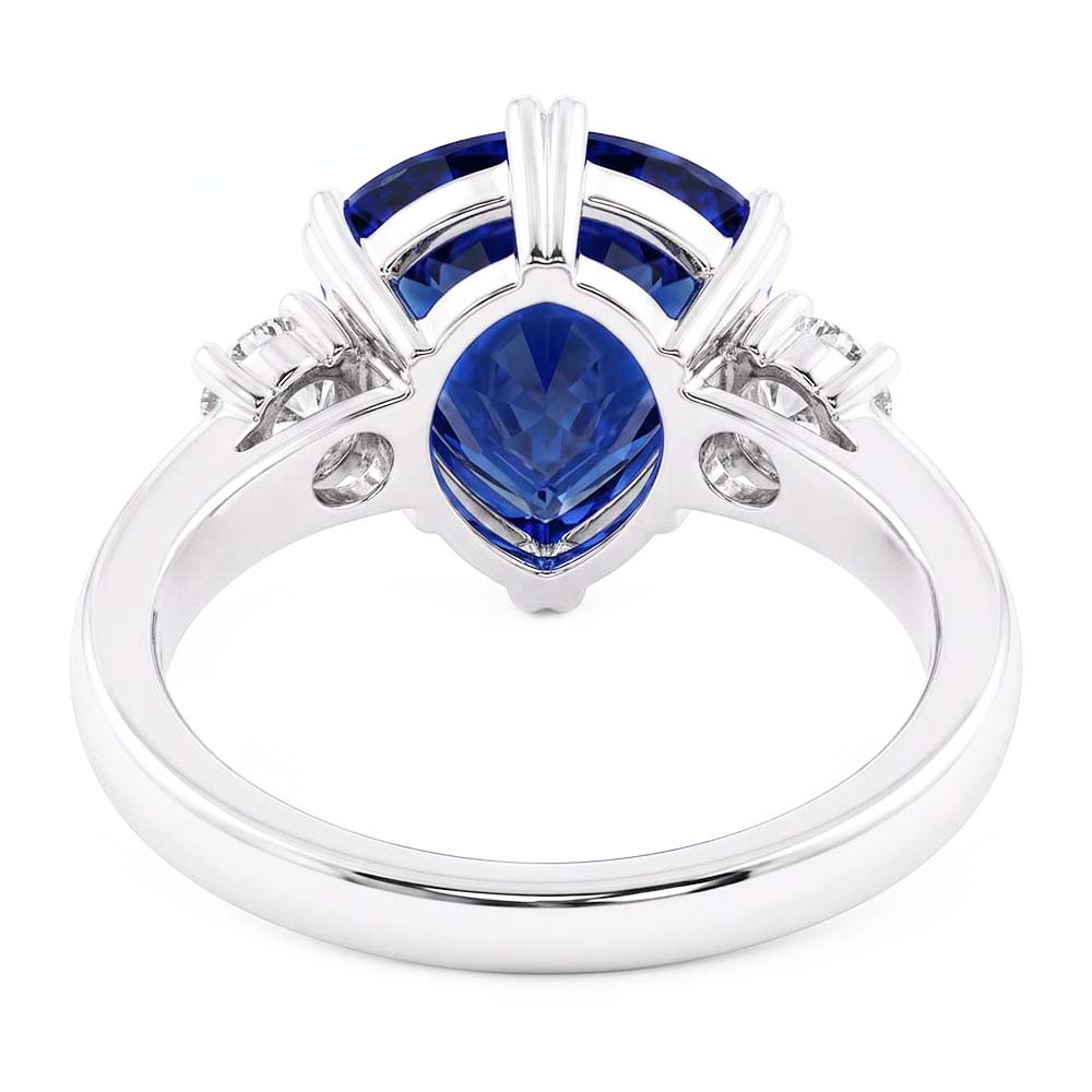 Velvety Blue Sapphire Ring Women's Jewelry