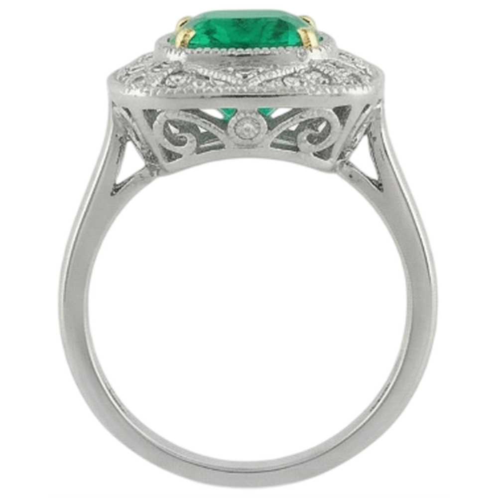 Designer Gemstone Ring 3 ct – top view