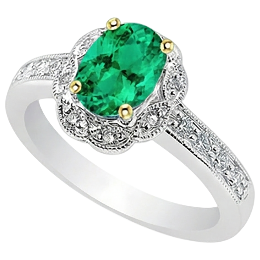 Fine Precious Stone Ring 2 ct – profile view