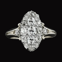 Vintage Style Halo Ring Round Old Miner Real Natural Earth Mined Diamond Jewelry 6.50 Carats