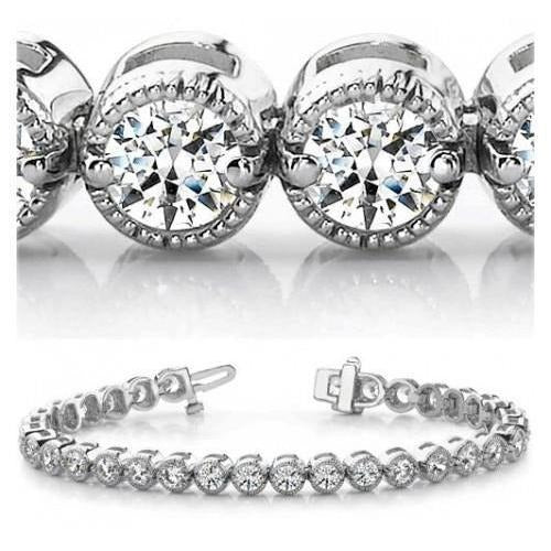 Vintage Inspired Lab Grown Diamond Bracelet 20 Carat