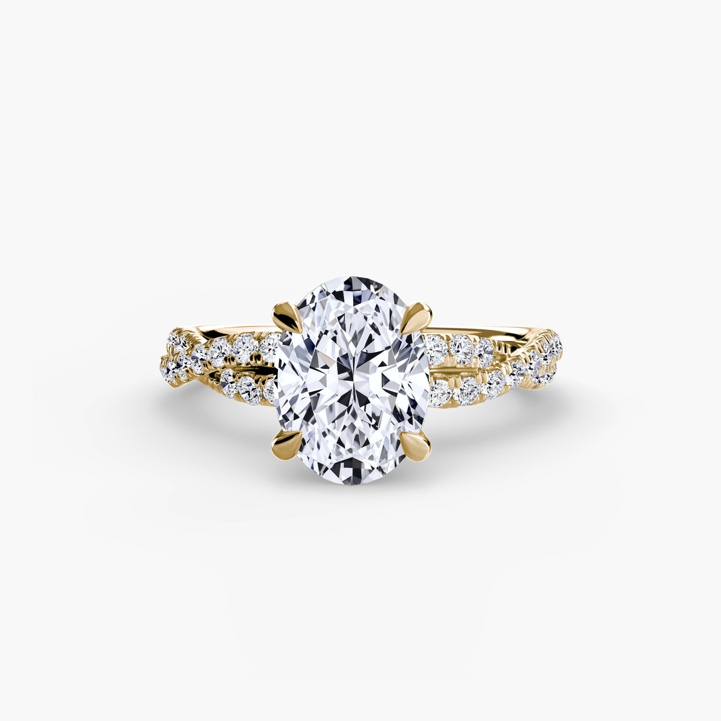 Precious Stone Setting -ct Gold – profile view
