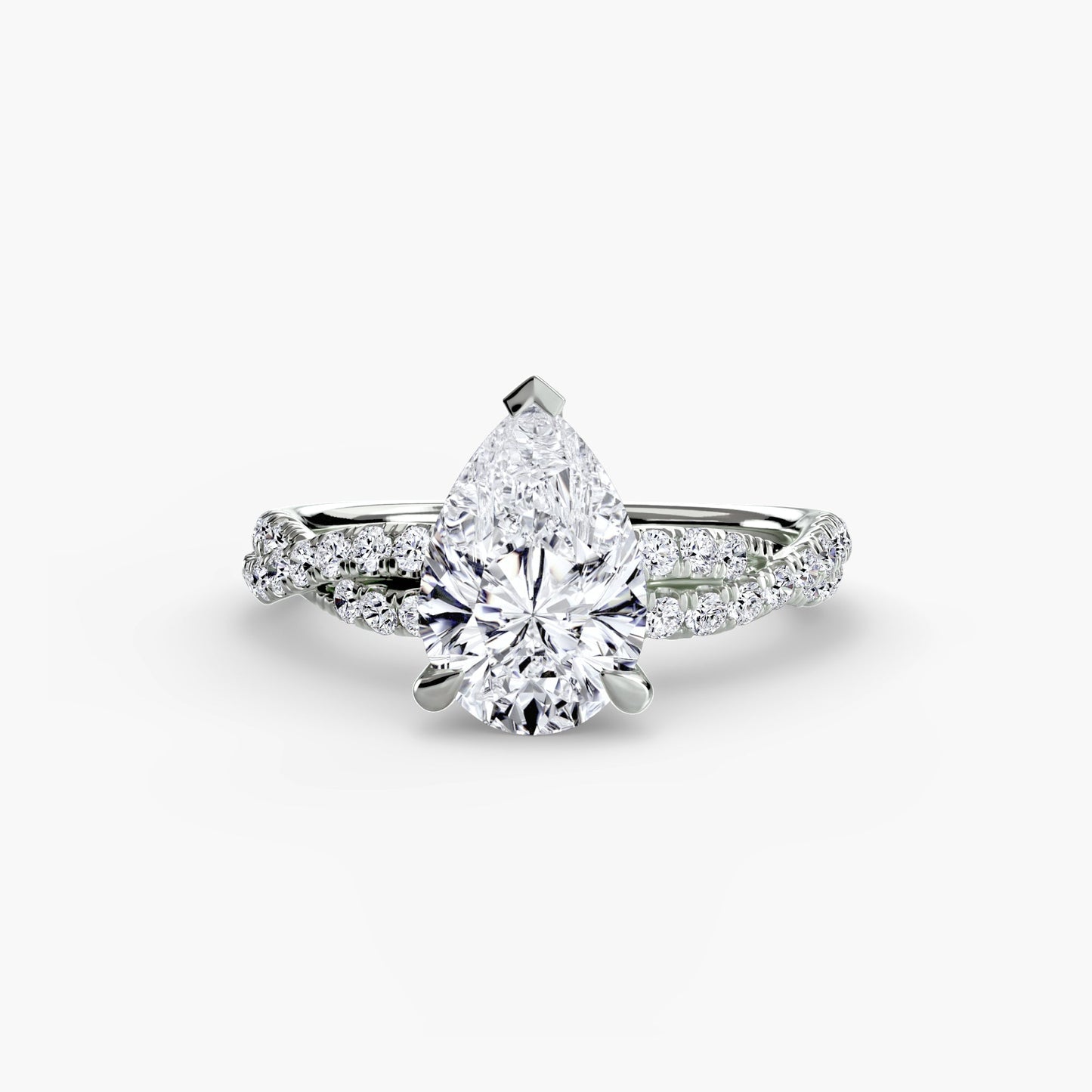 Earth-Mined Precious Stone Setting – top view