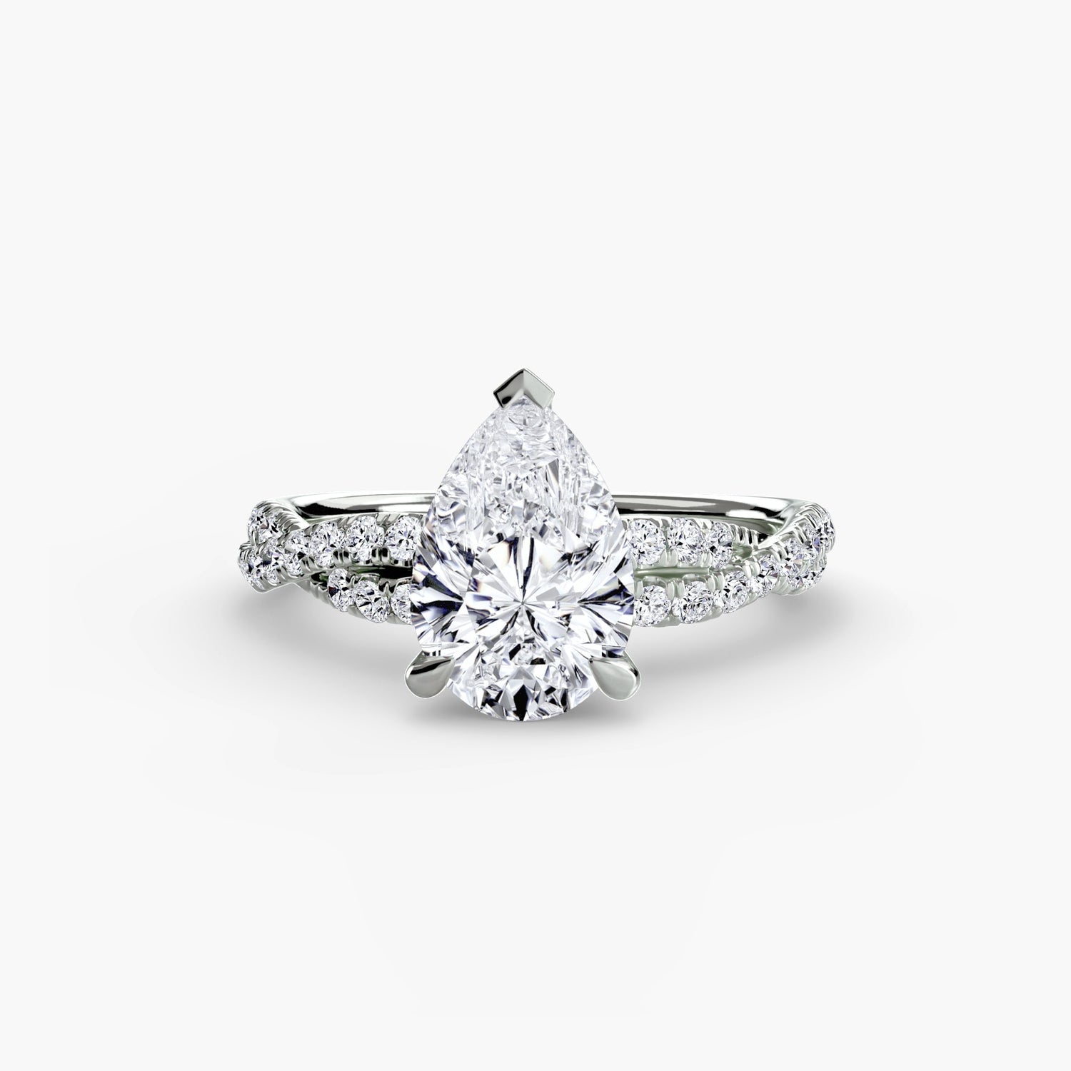 Earth-Mined Precious Stone Setting – top view