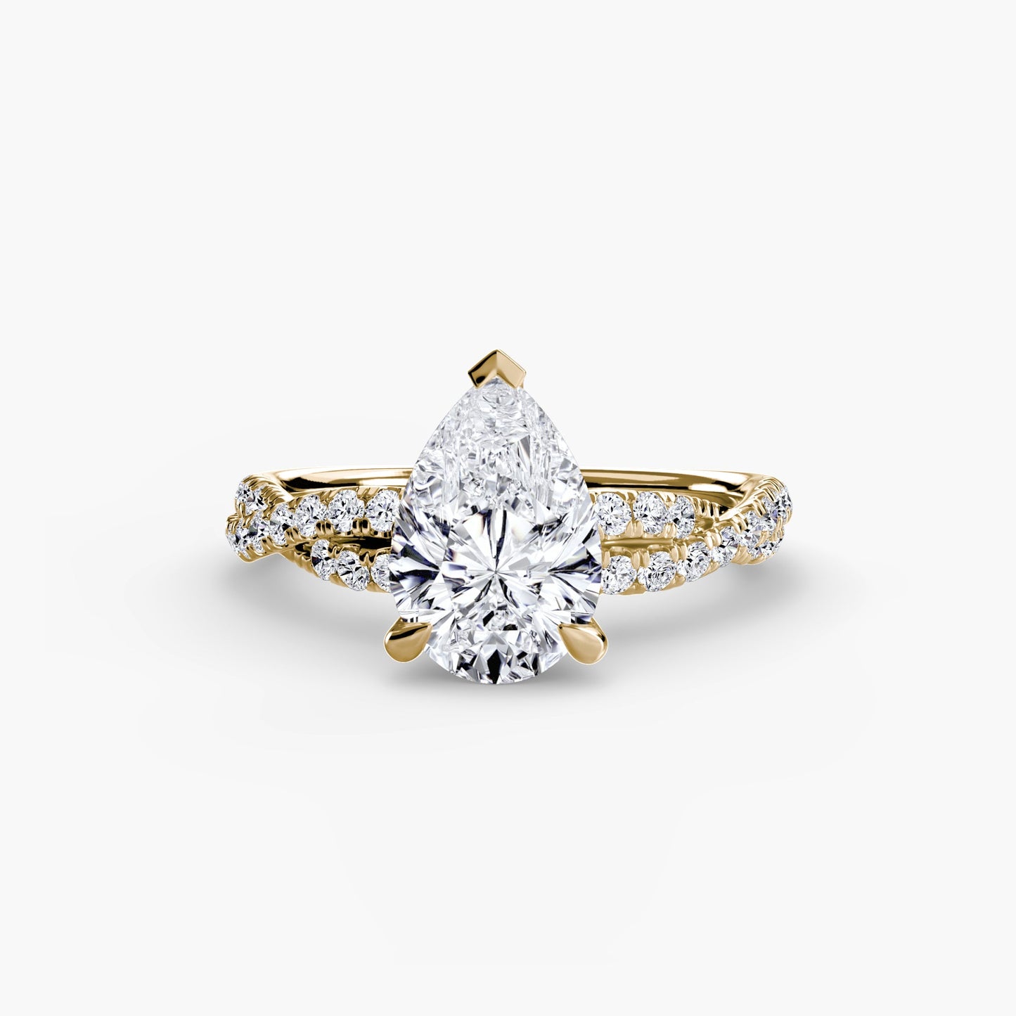 Earth-Mined Precious Stone Setting – top view
