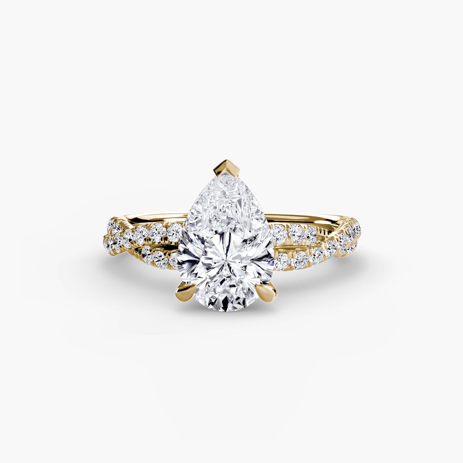Earth-Mined Precious Stone Setting – top view