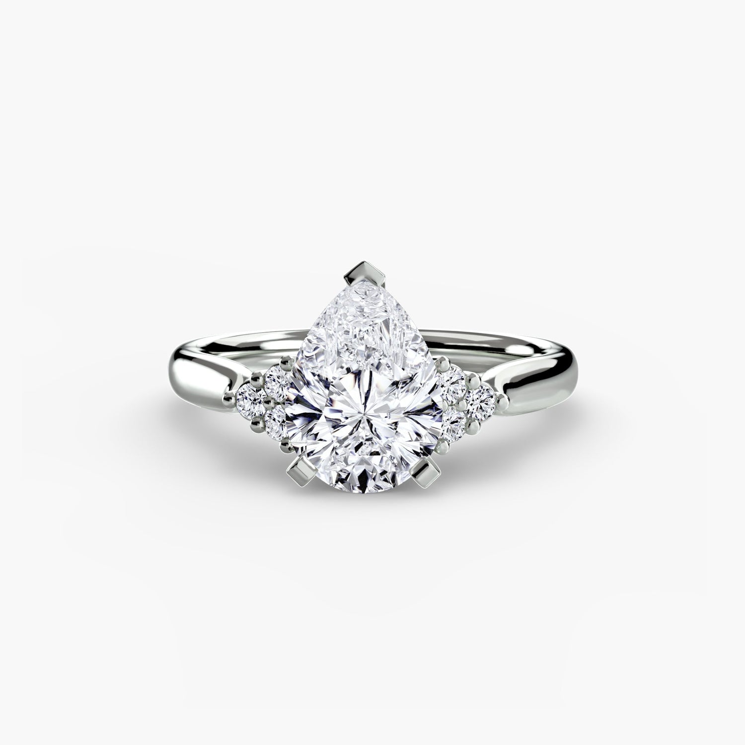 Genuine Gemstone Setting ct Gold – top view