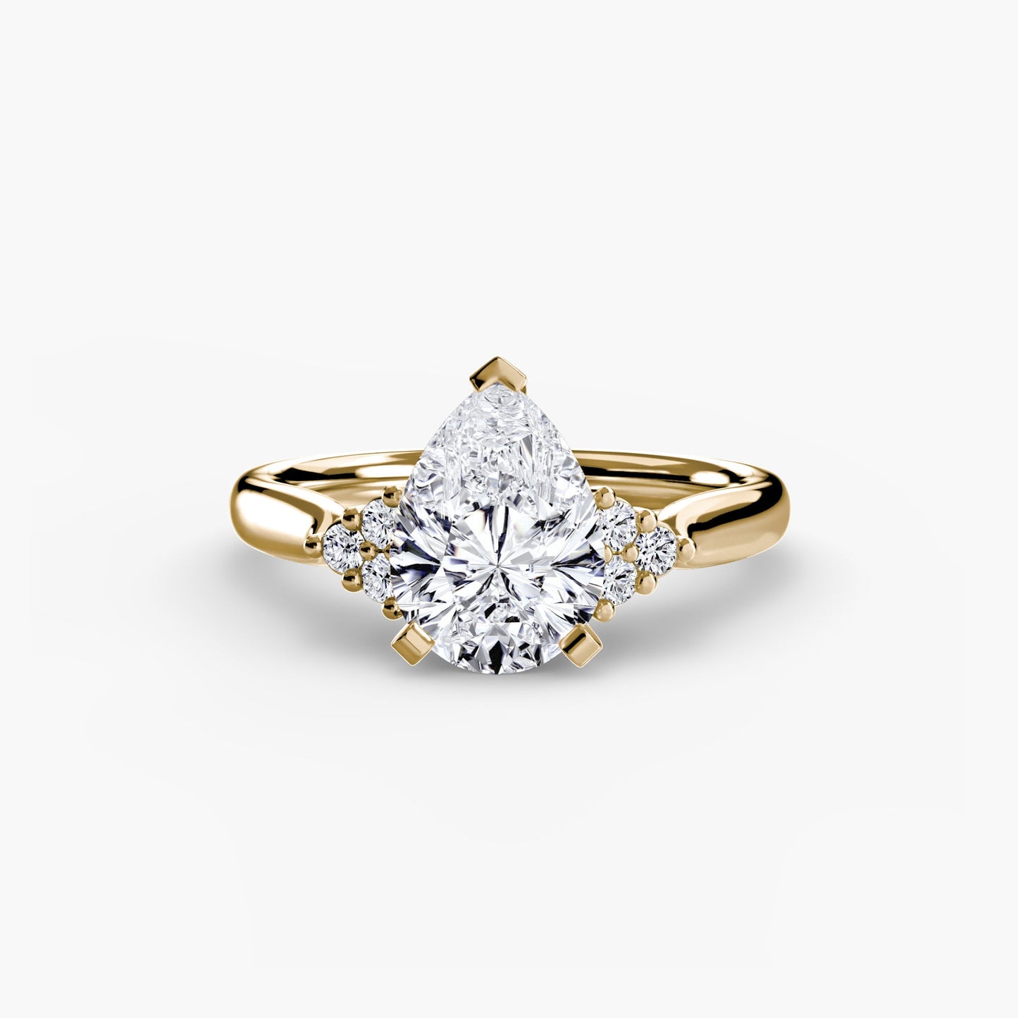 Setting Gold with Gemstone – top view