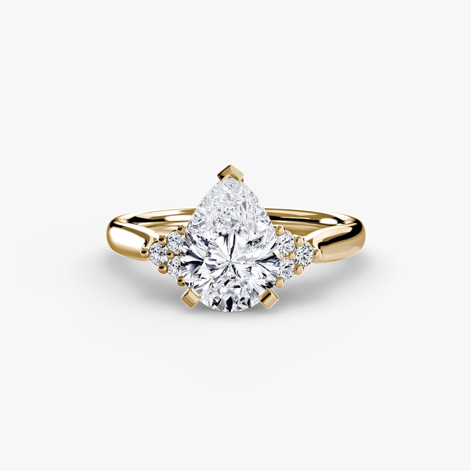 Setting Gold with Gemstone – top view