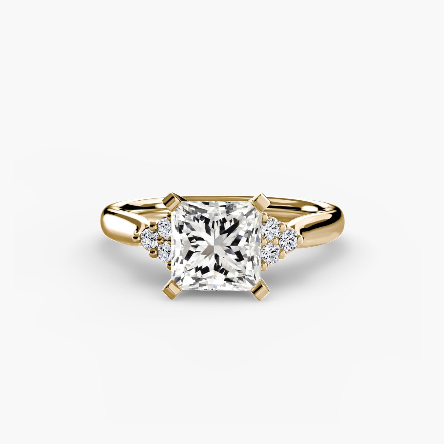 Gemstone Setting -ct Gold – side view