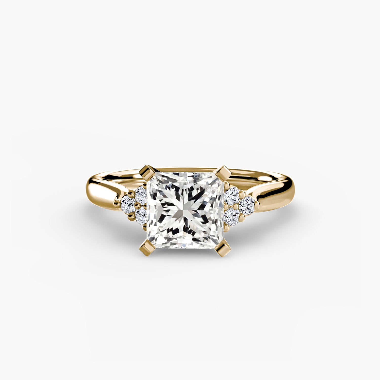 Gemstone Setting -ct Gold – side view