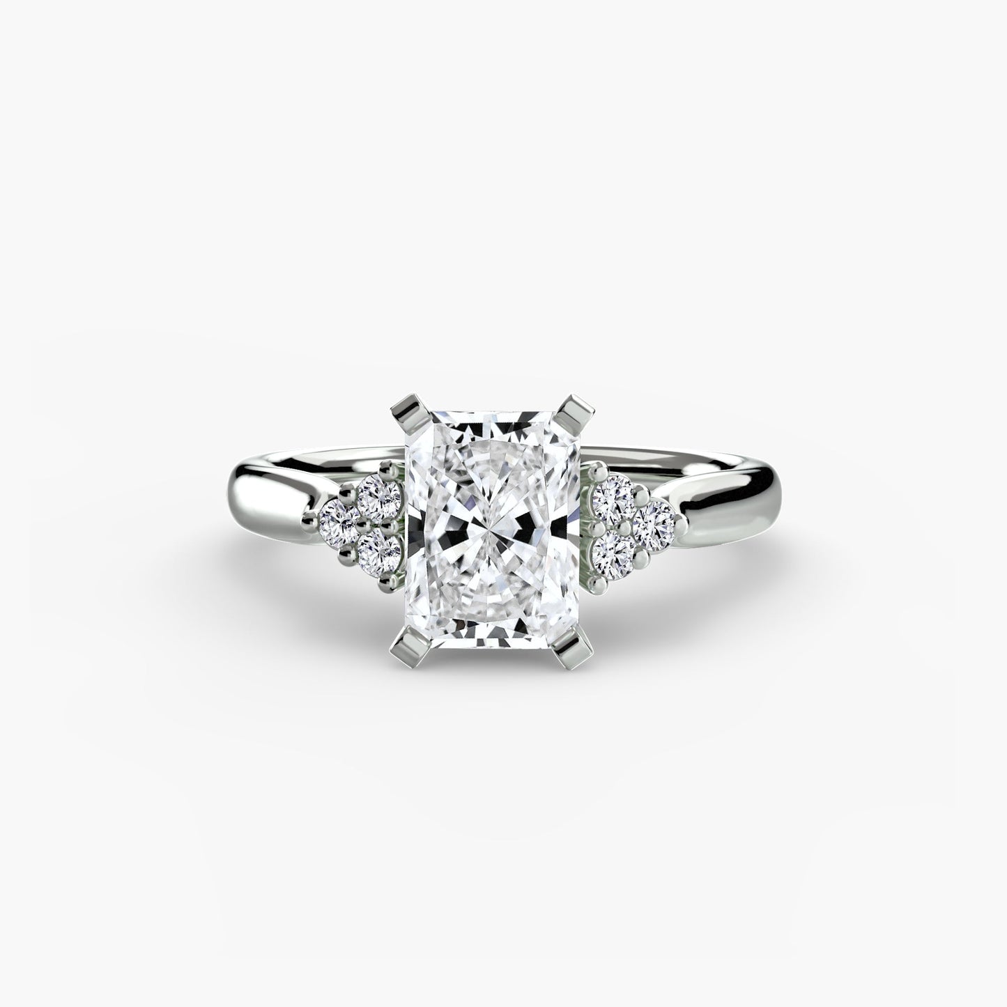 Radiant Gemstone Setting ct – alternate view
